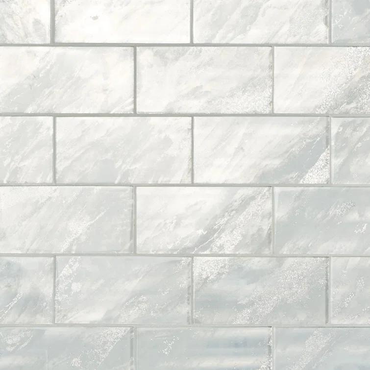 Bond Tile Wonder Glass 4.37 in. x 8.74 in. Polished Glass Wall Tile (5.3 Sq. Ft. / Case)