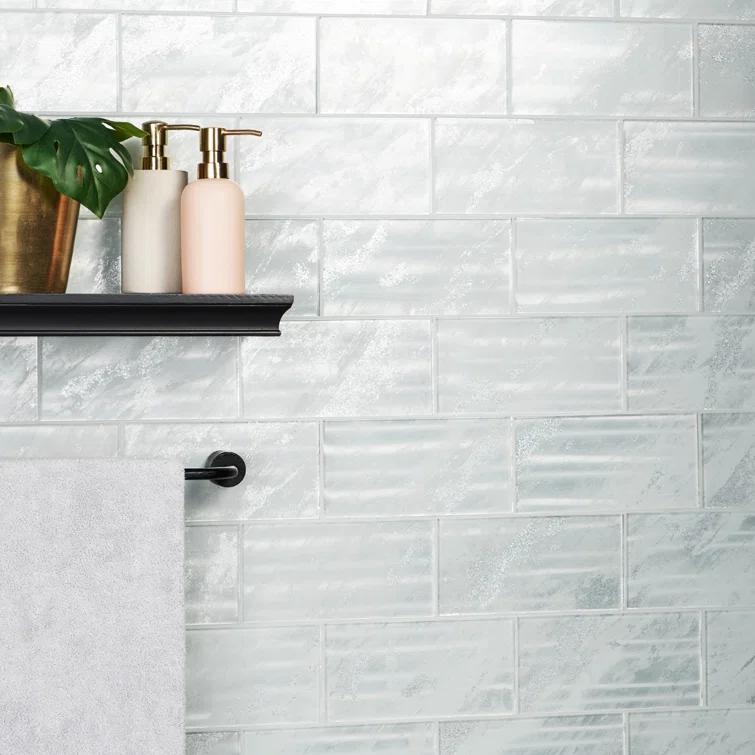 Bond Tile Wonder Glass 4.37 in. x 8.74 in. Polished Glass Wall Tile (5.3 Sq. Ft. / Case)