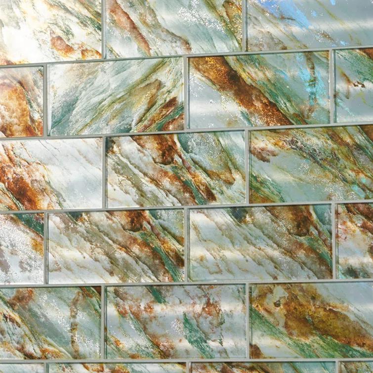 Bond Tile Wonder Glass 4.37 in. x 8.74 in. Polished Glass Wall Tile (5.3 Sq. Ft. / Case)