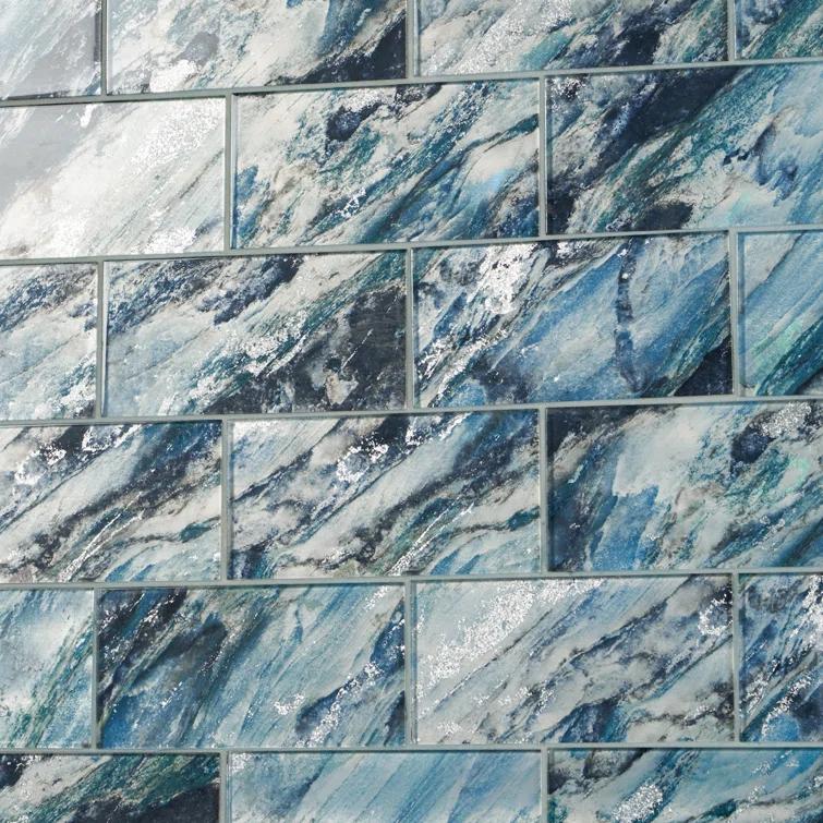 Bond Tile Wonder Glass 4.37 in. x 8.74 in. Polished Glass Wall Tile (5.3 Sq. Ft. / Case)