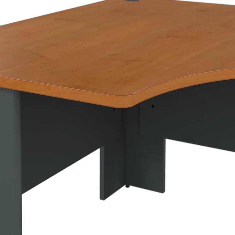 Series A L-Shape Executive Desk with 3 Drawer Mobile Pedestal