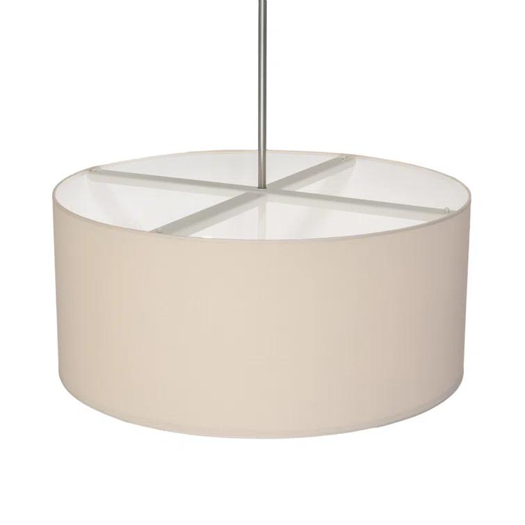 Cilindro 6 - Light Beige Shaded Pendant