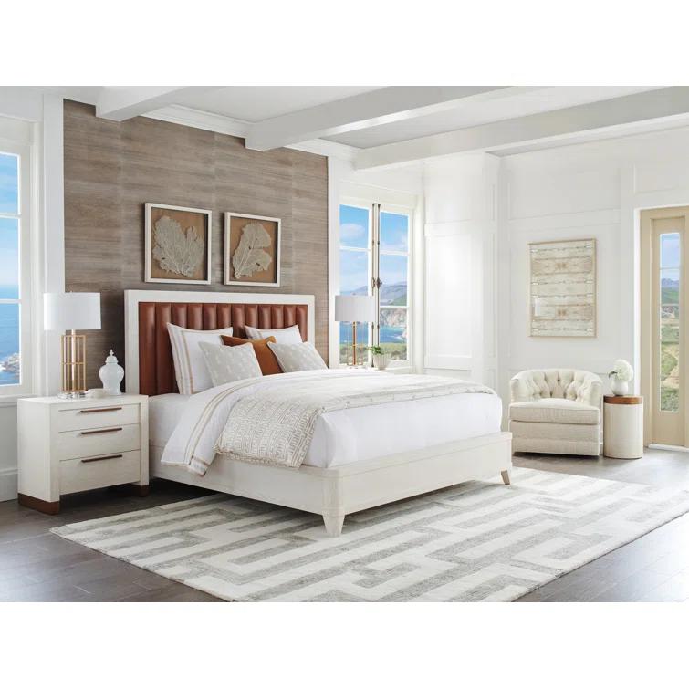 Barclay Butera Carmel Leather Wingback Bed