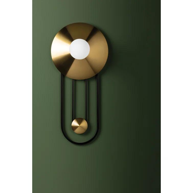 Calla Sconce - Brass and Black