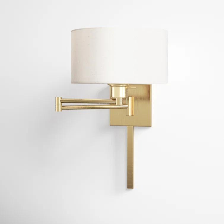 Kevyn Single Light Steel Dimmable Swing Arm Sconce