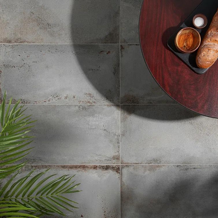 Large Format 12" x 24" Matte Cement Look Porcelain Wall & Floor Tile (11.62 Sq. Ft. / Case)