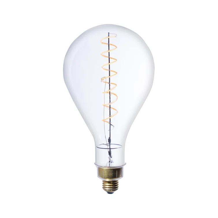 Bulbrite Industries 776300 Oversized PS52 Clear LED Edison Bulb, 60 Watt Equivalent, E26 Dimmable 2200K