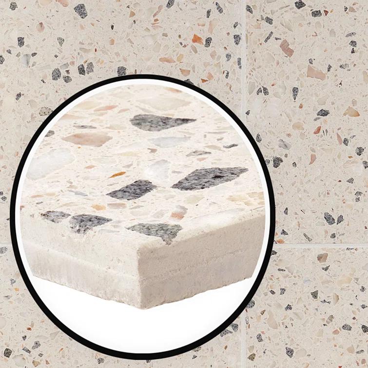 Durham 16.14 in. x 16.14 in. Polished Terrazzo Floor and Wall Tile (3.61 Sq. Ft. / Case)