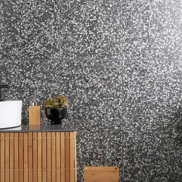 Durham 16.14 in. x 16.14 in. Polished Terrazzo Floor and Wall Tile (3.61 Sq. Ft. / Case)