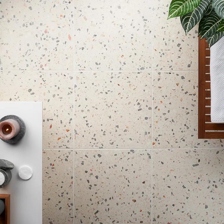 Durham 16.14 in. x 16.14 in. Polished Terrazzo Floor and Wall Tile (3.61 Sq. Ft. / Case)
