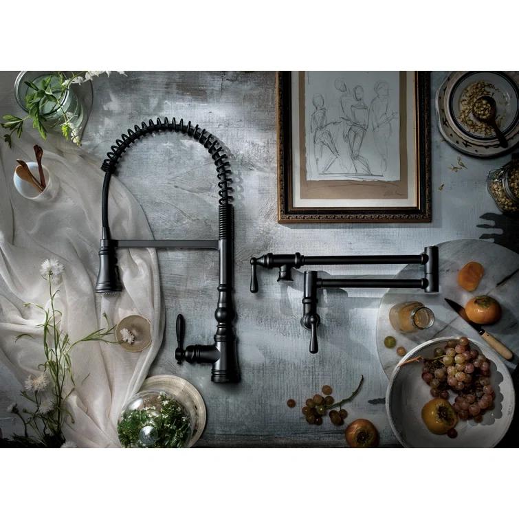 Moen Weymouth MotionSense Wave Single Handle Pre-Rinse Spring Pulldown Kitchen Faucet