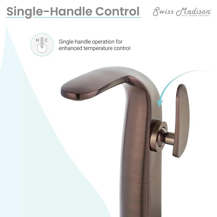 Château Single Hole, Single-Handle, High Arc Bathroom Faucet