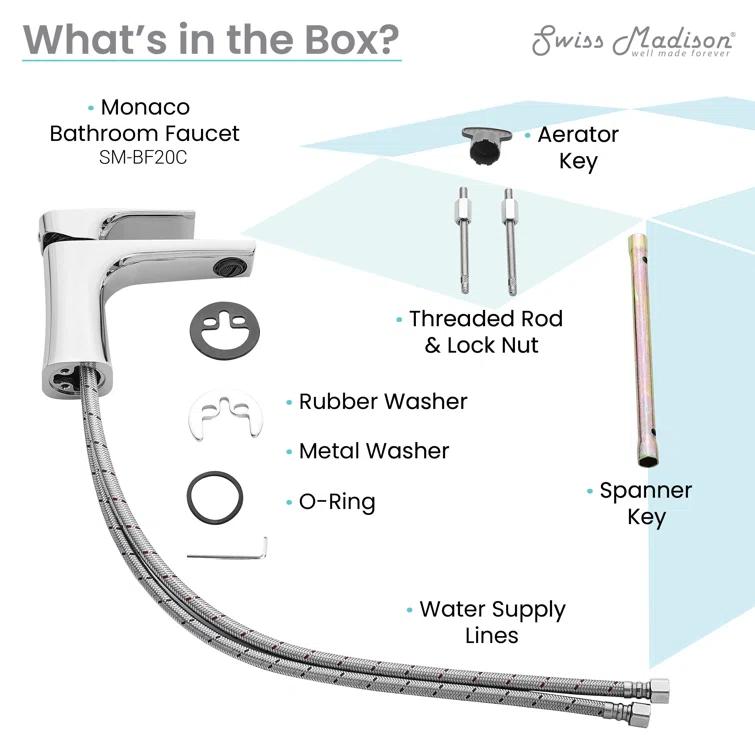 Monaco Single Hole, Single-Handle, Bathroom Faucet