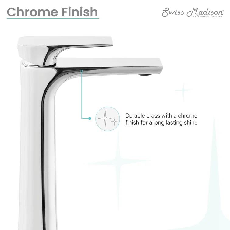 Monaco Single Hole, Single-Handle, High Arc Bathroom Faucet