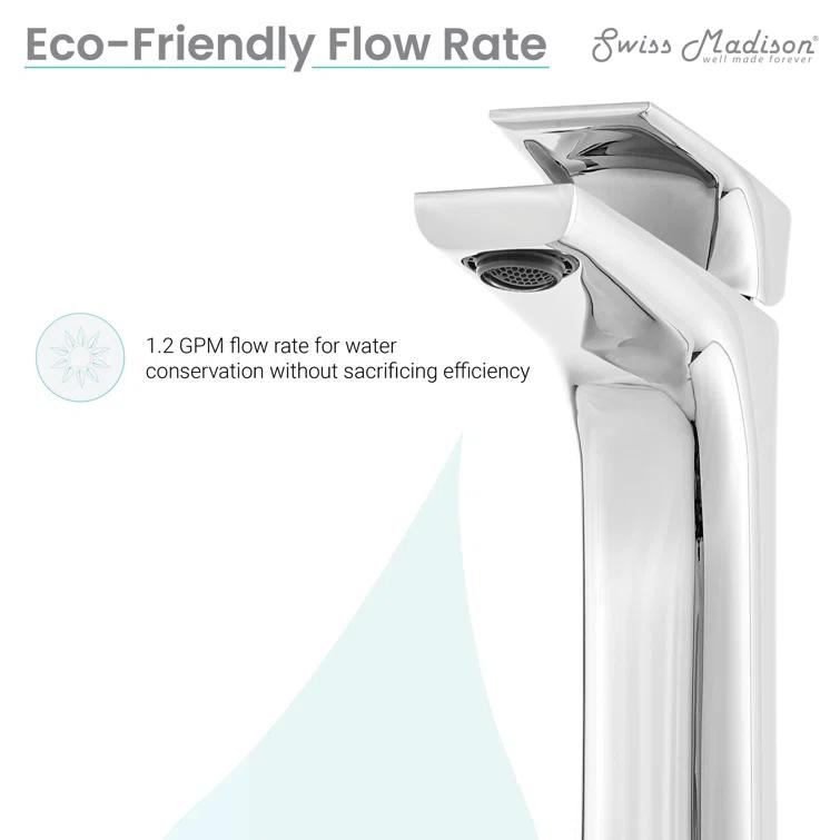 Monaco Single Hole, Single-Handle, High Arc Bathroom Faucet