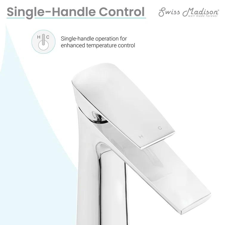 Monaco Single Hole, Single-Handle, High Arc Bathroom Faucet