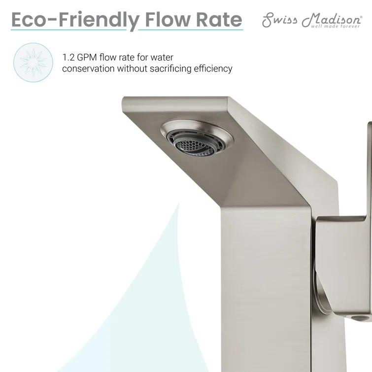 Carre Single Hole, Single-Handle, Bathroom Faucet
