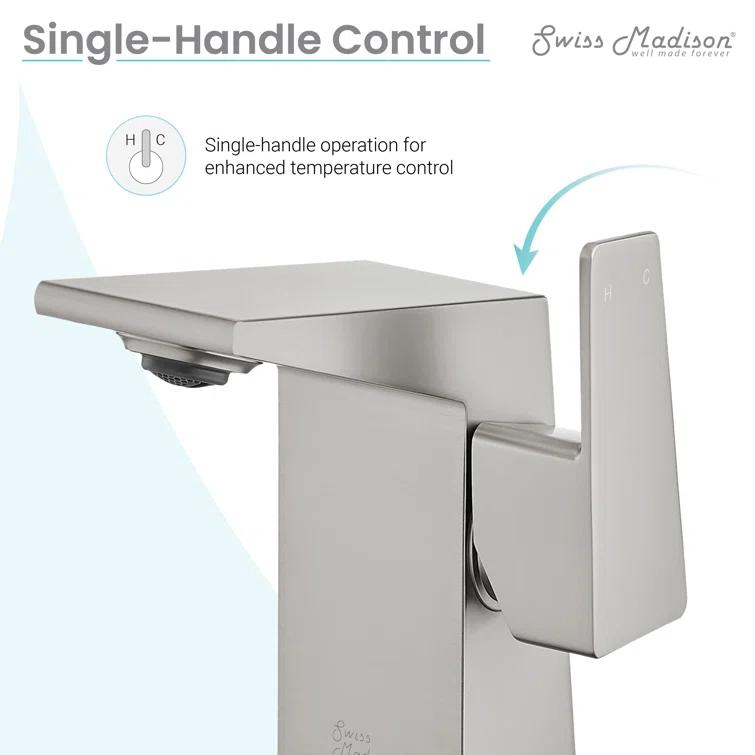 Carre Single Hole, Single-Handle, Bathroom Faucet