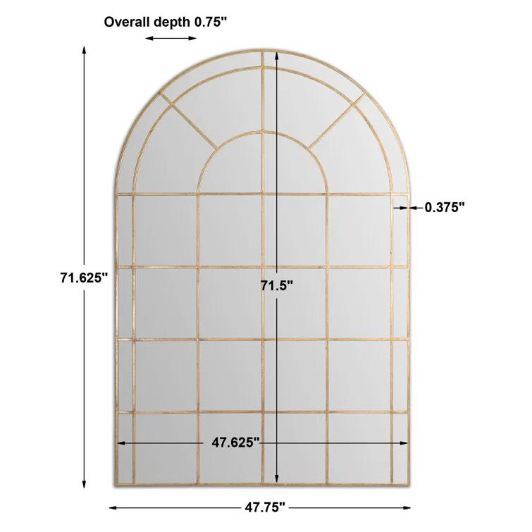 Etienne Metal Flat Wall Mirror