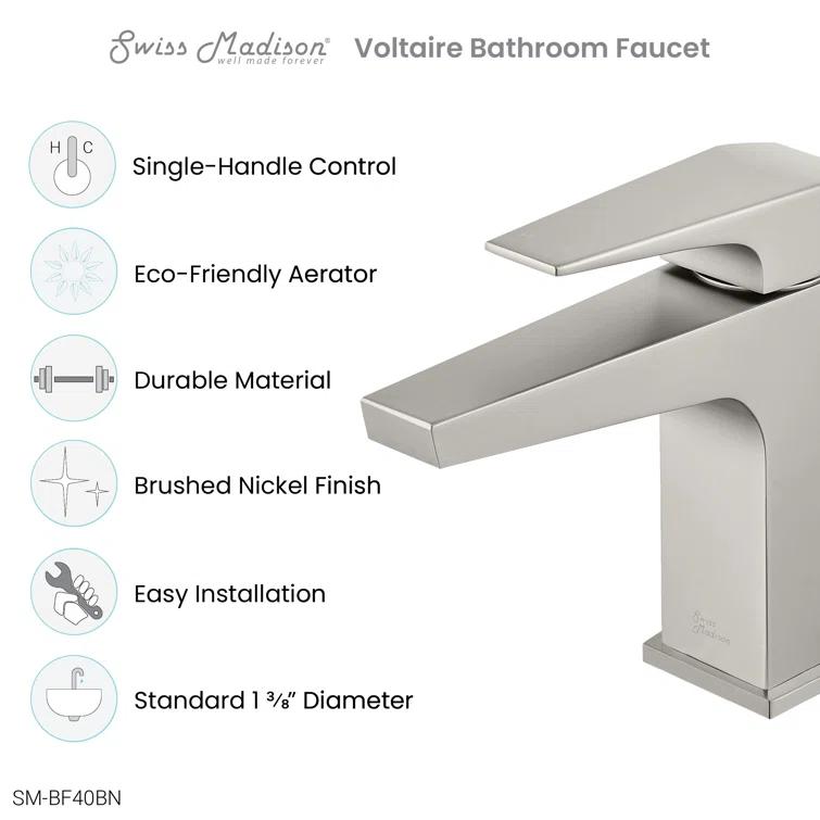 Voltaire Single Hole, Single-Handle, Bathroom Faucet