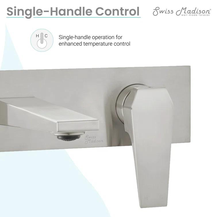 Voltaire Single-Handle, Wall-Mount, Bathroom Faucet
