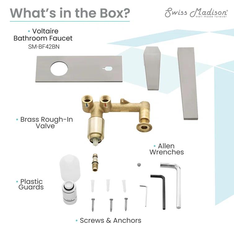 Voltaire Single-Handle, Wall-Mount, Bathroom Faucet