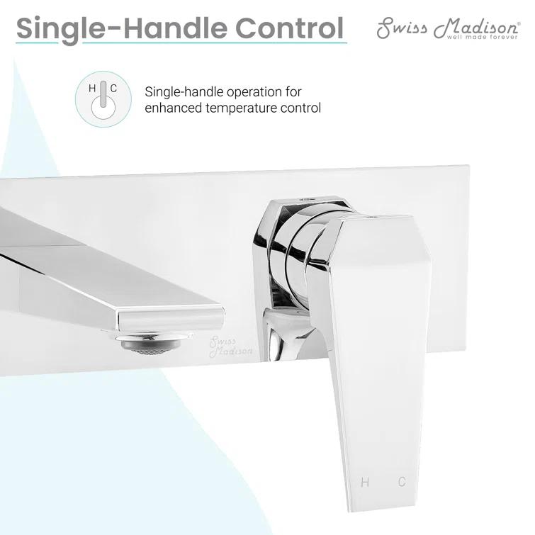 Voltaire Single-Handle, Wall-Mount, Bathroom Faucet