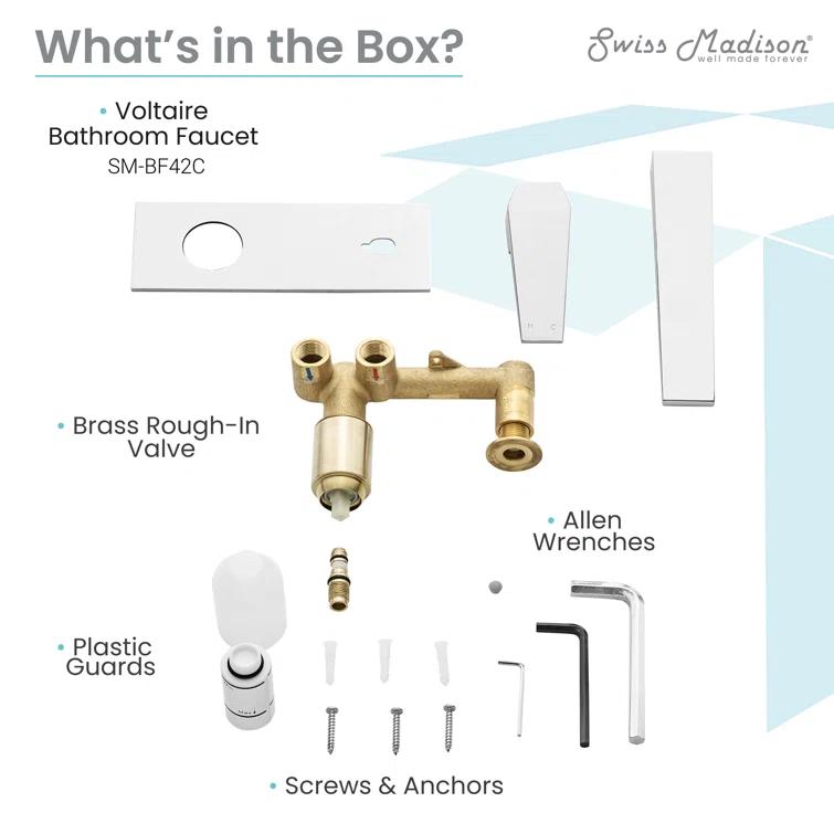 Voltaire Single-Handle, Wall-Mount, Bathroom Faucet