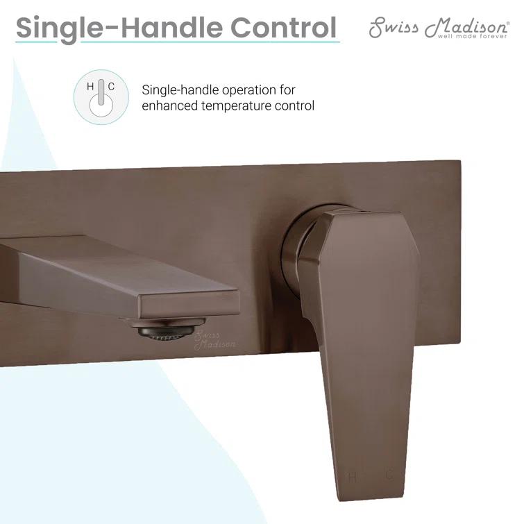 Voltaire Single-Handle, Wall-Mount, Bathroom Faucet