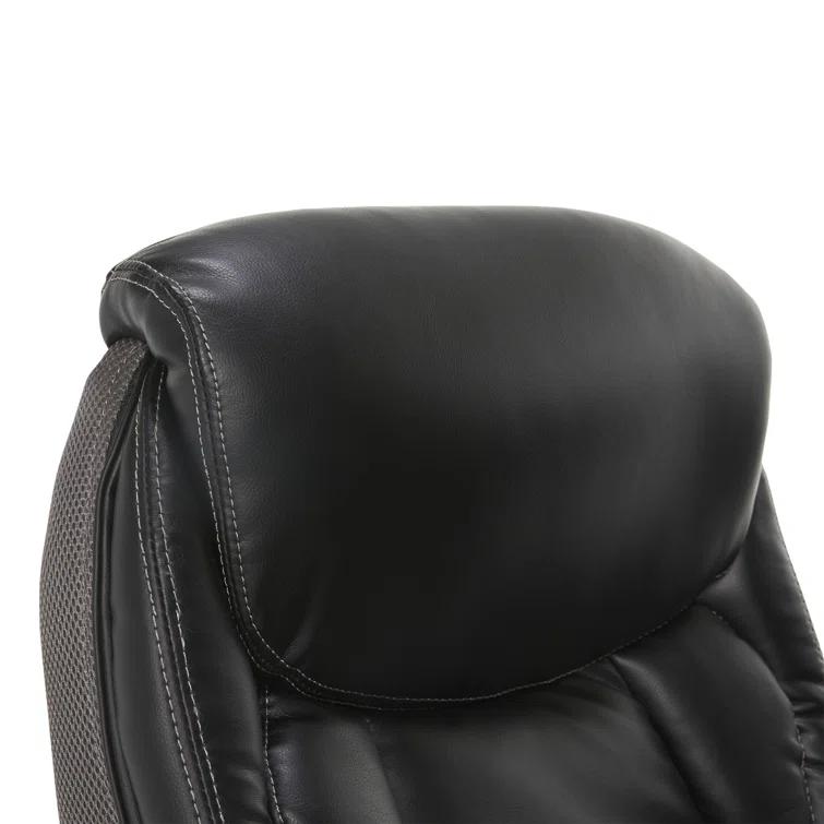Serta Lautner Executive Office Chair, SmartLayers and ComfortCoils Technology, Adjustable Lumbar