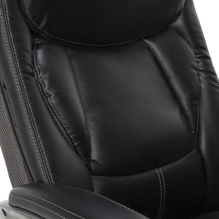 Serta Lautner Executive Office Chair, SmartLayers and ComfortCoils Technology, Adjustable Lumbar