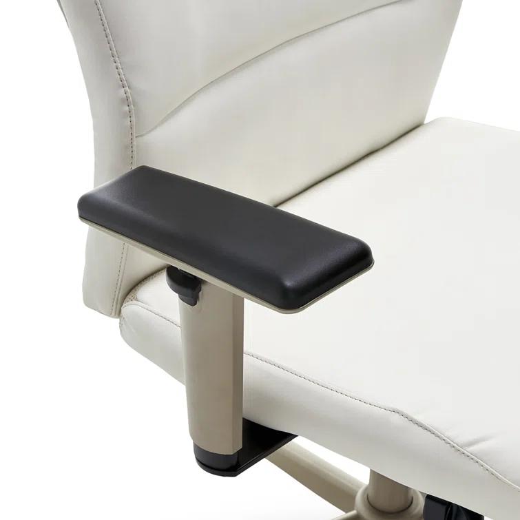 La-Z-Boy Baylor Bonded Leather Adjustable Ergonomic Executive Office Chair with Lumbar Support