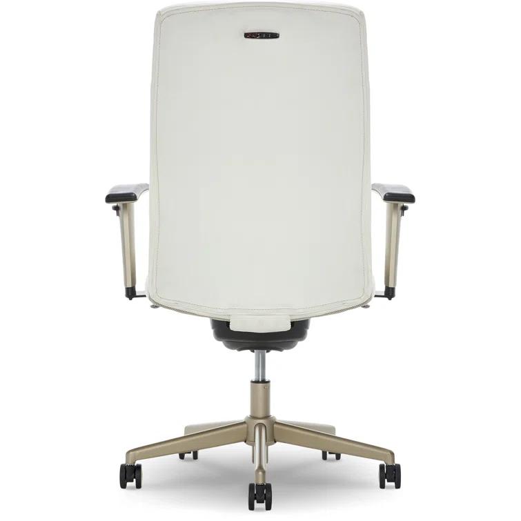 La-Z-Boy Baylor Bonded Leather Adjustable Ergonomic Executive Office Chair with Lumbar Support