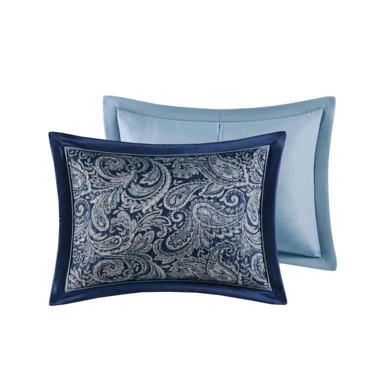 Madison Park Aubrey 5 Piece Jacquard Bedspread Set with Throw Pillows
