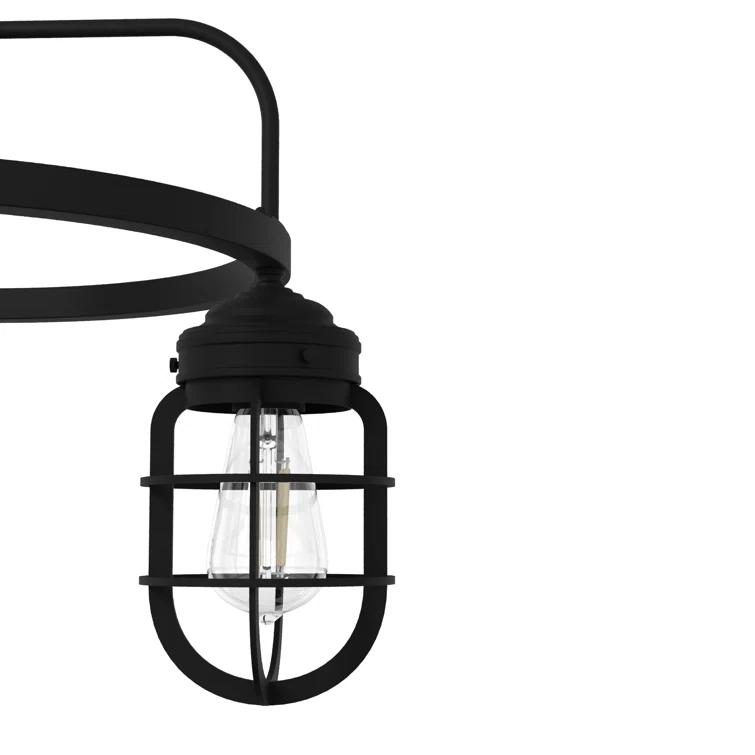 Starklake 3 Light Chandelier Statement Wagon Wheel Chandelier