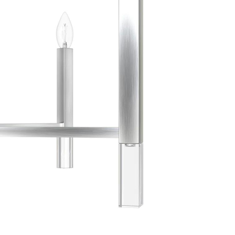 Sunjai 12 Light 3-Tier Sputnik Modern Linear Chandelier