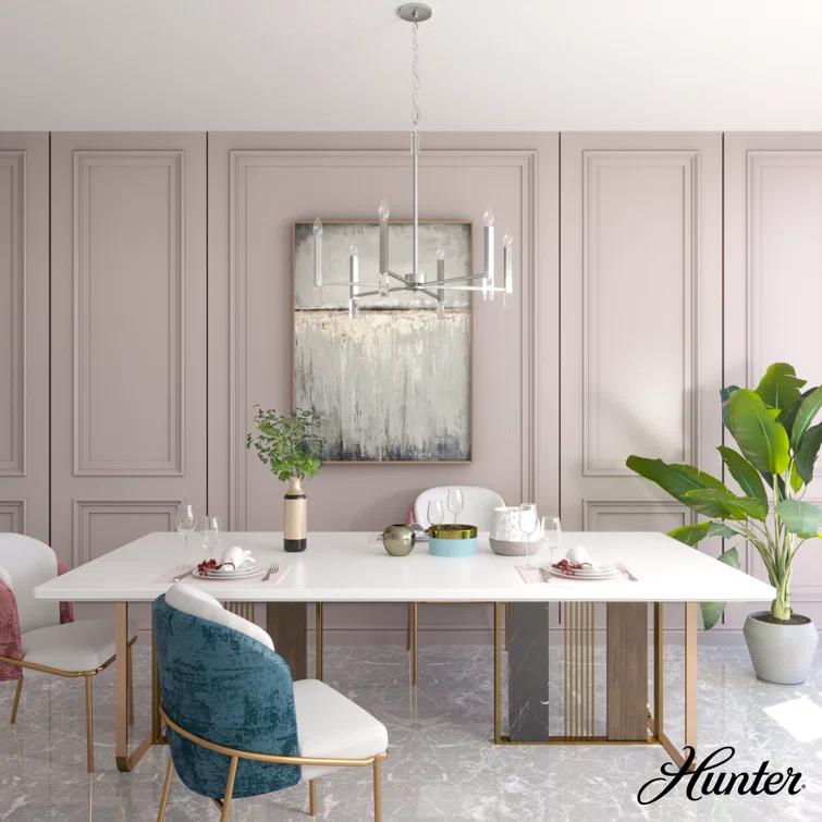 Hunter Sunjai 6 Light Chandelier Light Fixture