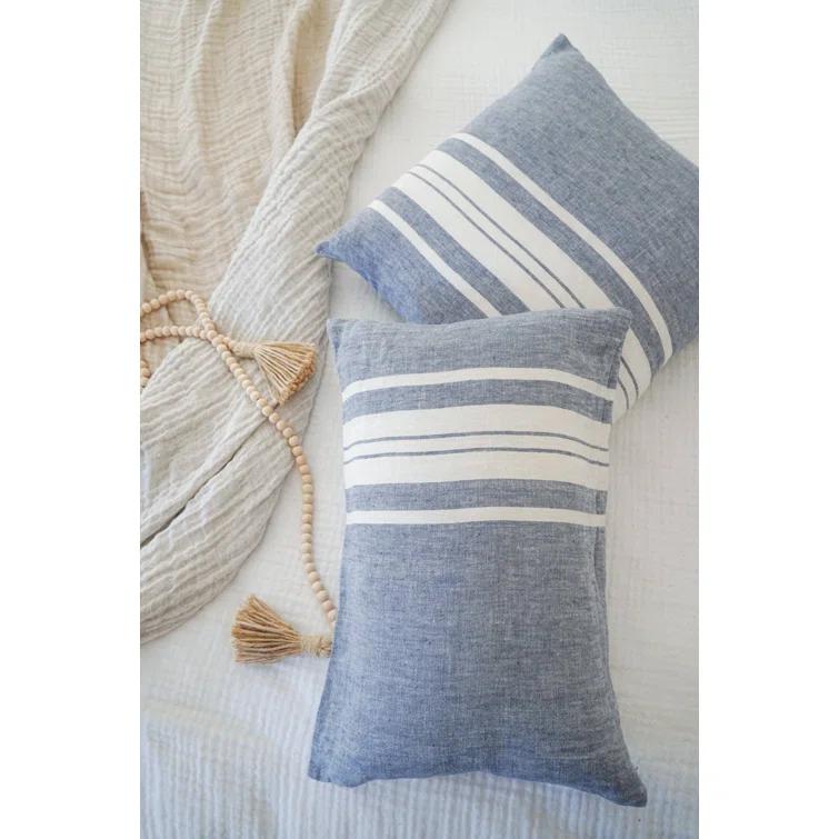 Anaya Luxe Striped Throw Pillow