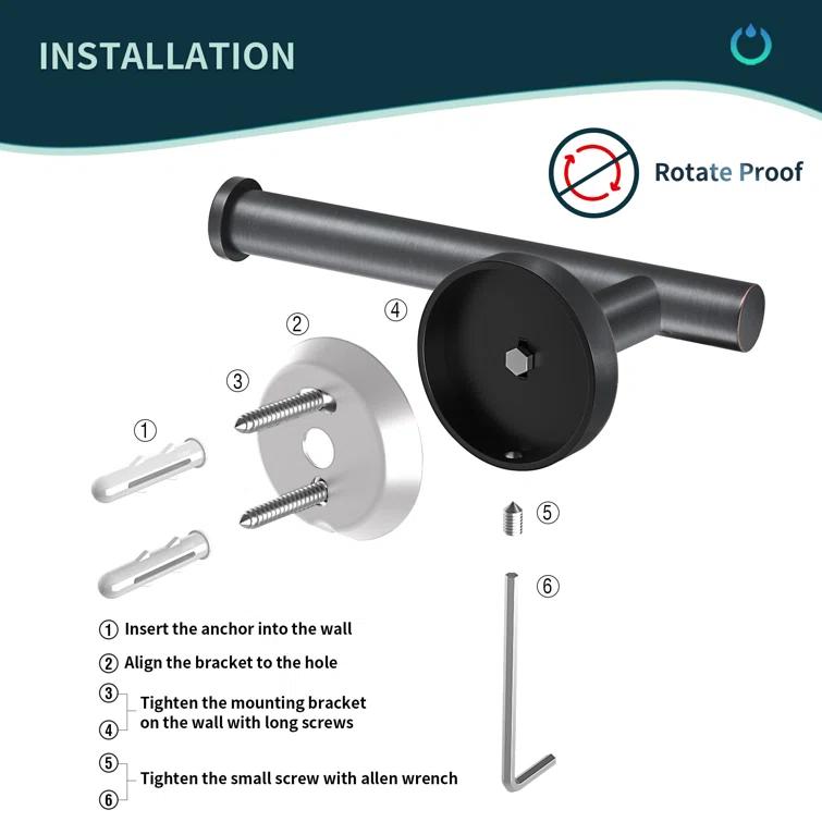 Wall Mounted Toilet Paper Holder