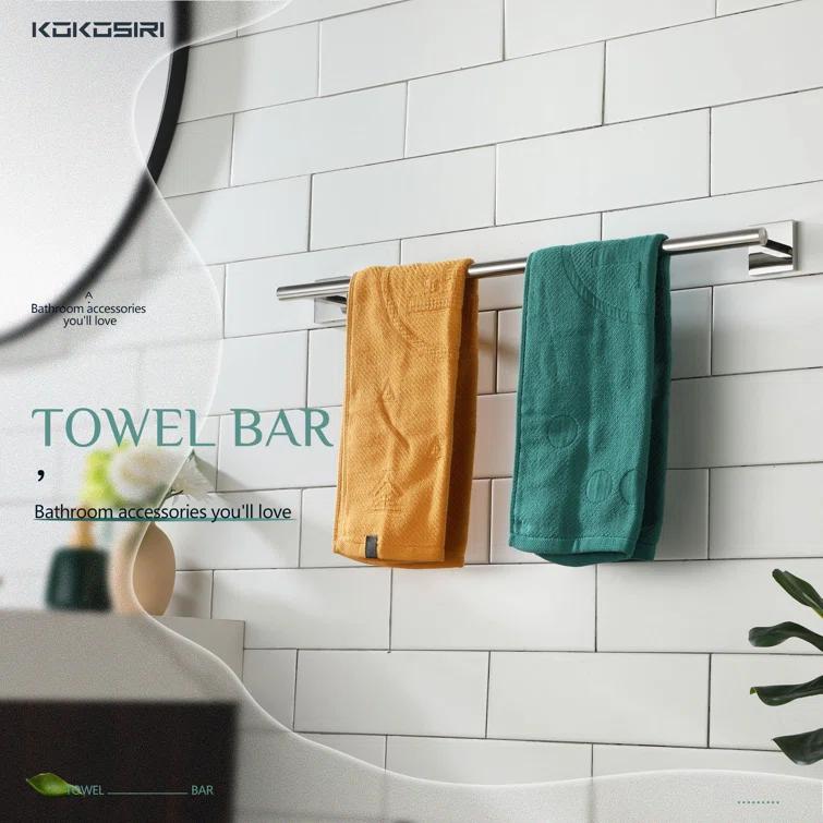 24" Bathroom Towel Bar Wall Mounted
