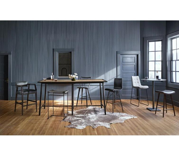 Handmade Rectangular Dark Brown Cowhide 5' x 7' Area Rug