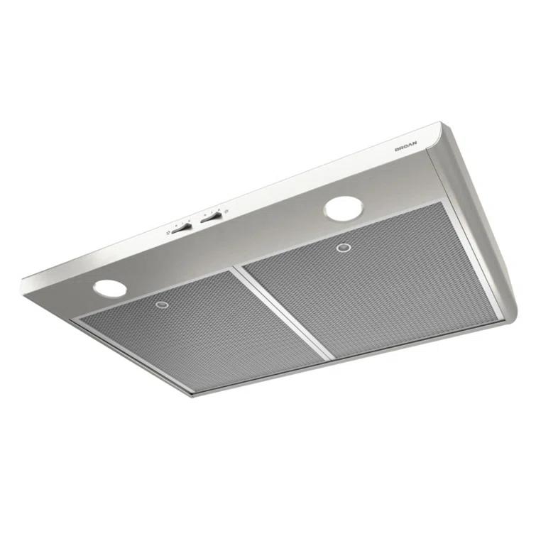 Broan NuTone Broan NuTone 30" Steel 250 CFM Convertible Under Cabinet Range Hood with Mesh Filter BKSH130SS