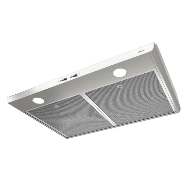 Broan NuTone Broan NuTone 30" Steel 250 CFM Convertible Under Cabinet Range Hood with Mesh Filter BKSH130SS
