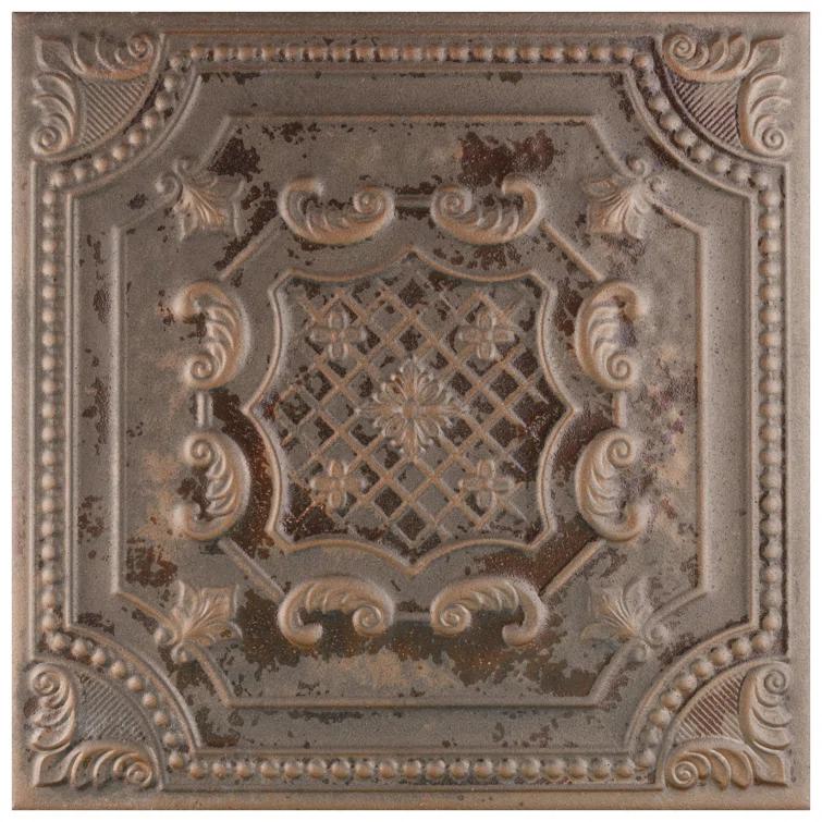 Fitz 8" x 8" Ceramic Patterned Wall Tile