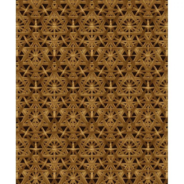 Tommy Bahama Rattan Lattice Geometric 18' L x 20.5" W Peel & Stick Wallpaper Roll