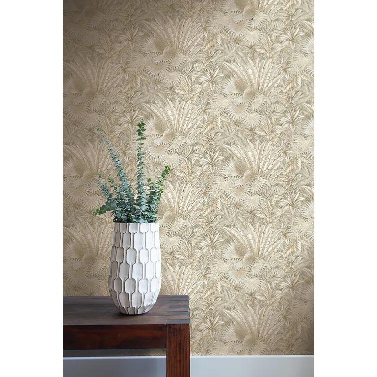Tommy Bahama Bahamian Breeze Palm 18' L x 20.5" W Peel & Stick Wallpaper Roll