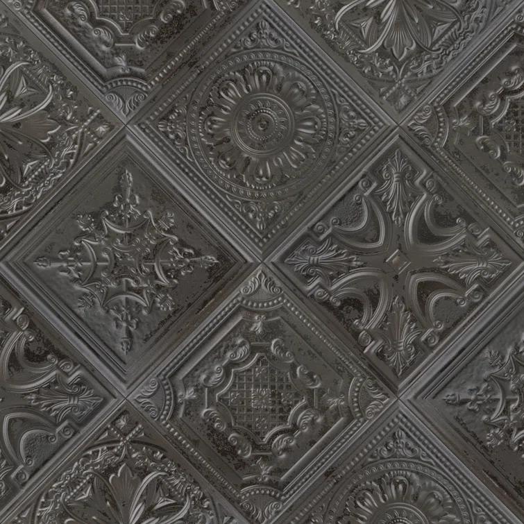 Fitz 8" x 8" Ceramic Patterned Wall Tile