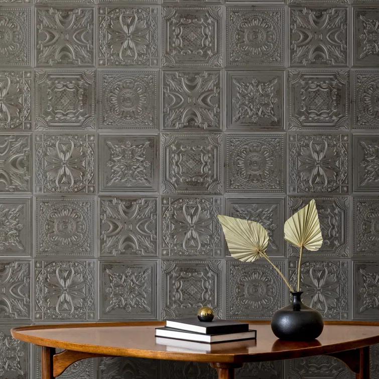 Fitz 8" x 8" Ceramic Patterned Wall Tile