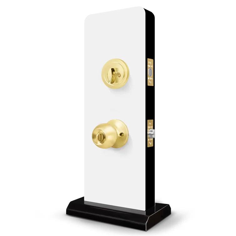 Complete Entry Knob Set with Single Cylinder Deadbolt