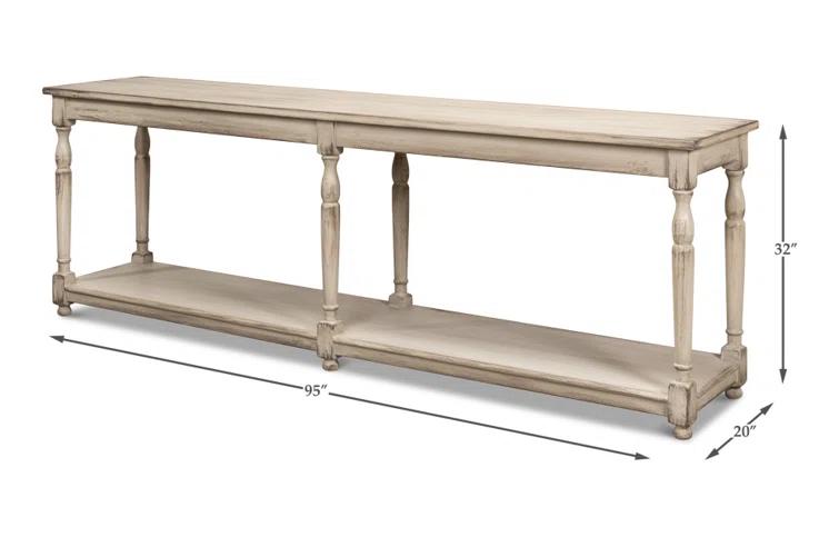 Sarreid Ltd Jensen 95'' Solid Wood Console Table
